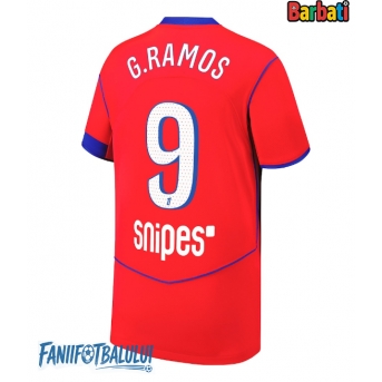 Paris Saint-Germain Goncalo Ramos #9 Tricou Fotbal Replică 2025-26 Barbati Treilea